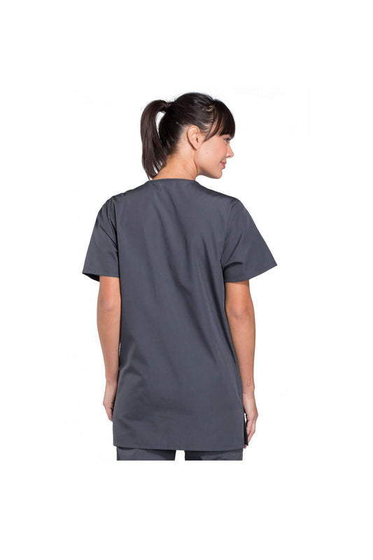 Cherokee Unisex WW Originals V-Neck Top - Pewter