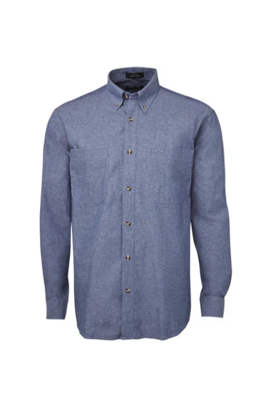 JBs Cotton Chambray Shirt Long Sleeve