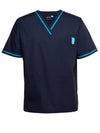 Unisex Contrast Scrubs Top