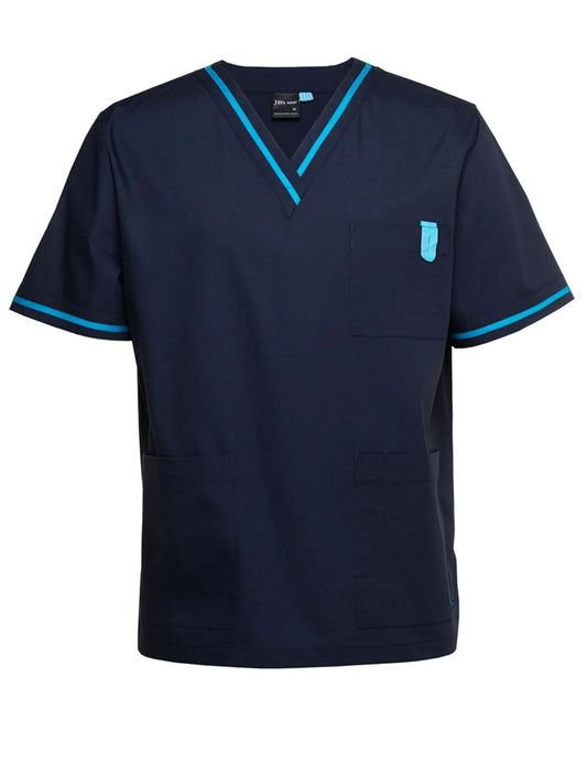 Unisex Contrast Scrubs Top