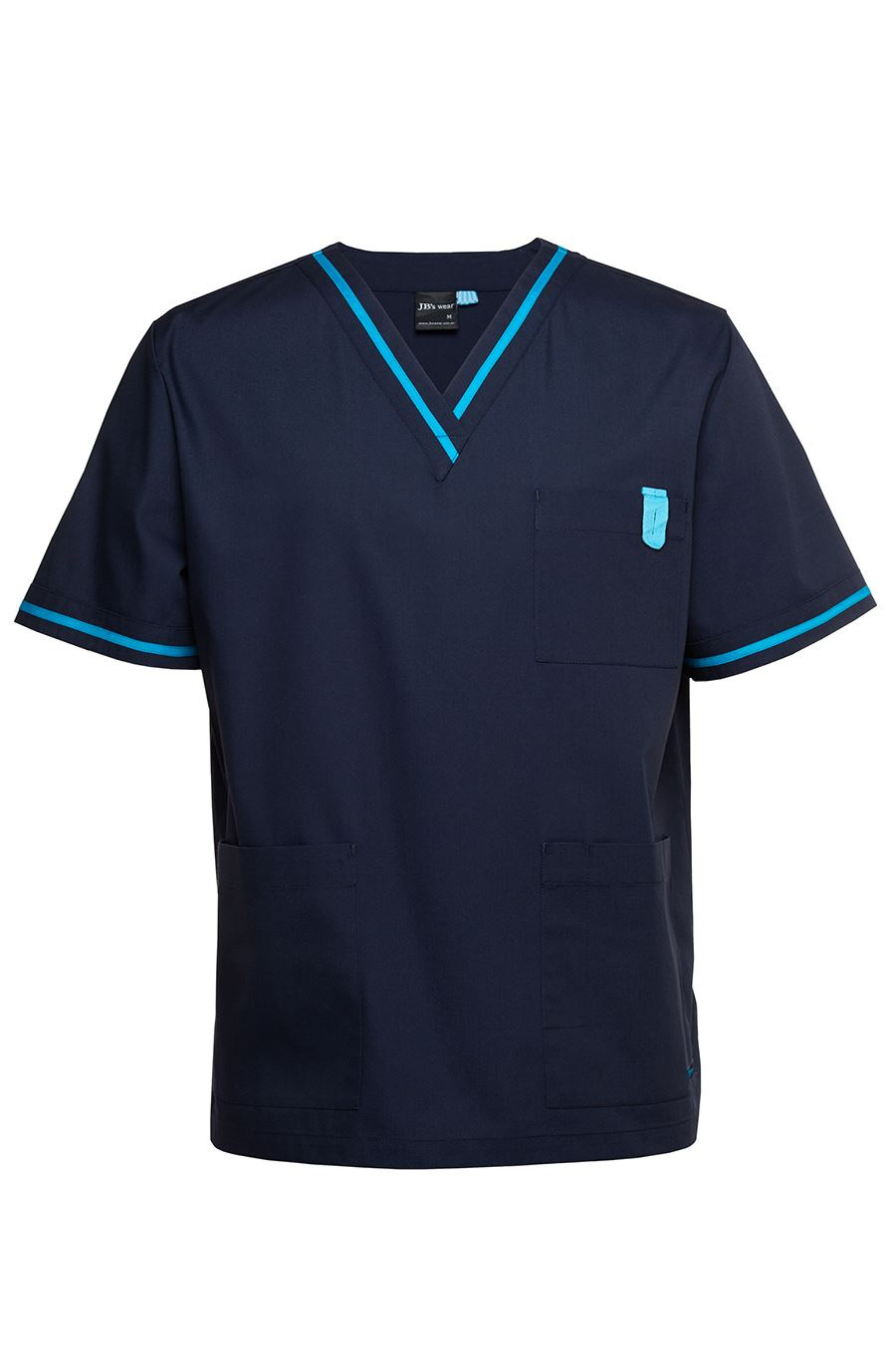 Unisex Contrast Scrubs Top