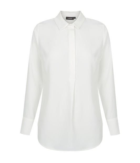 Long Sleeve Soft Quinn Top - Ivory