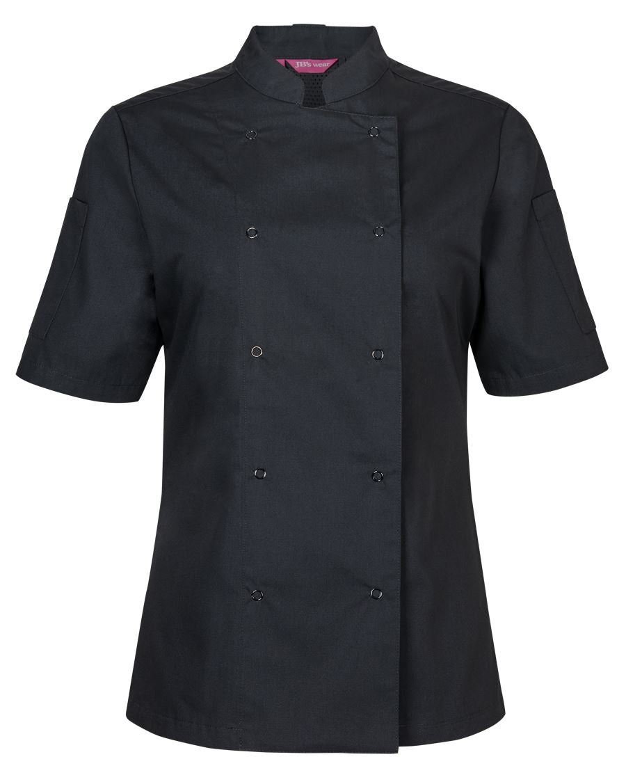 JB's Ladies S/S Snap Button Chef Jacket