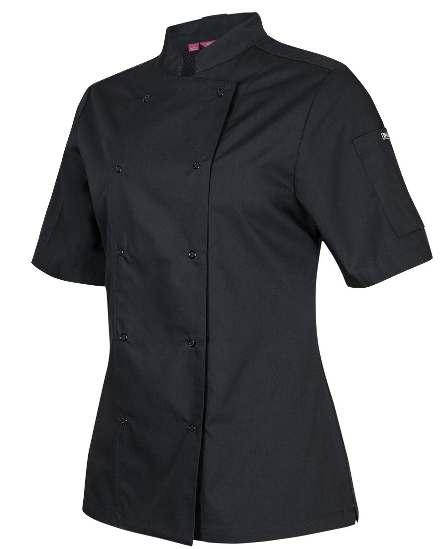 JB's Ladies S/S Snap Button Chef Jacket