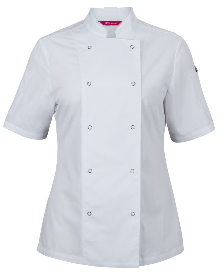 JB's Ladies S/S Snap Button Chef Jacket