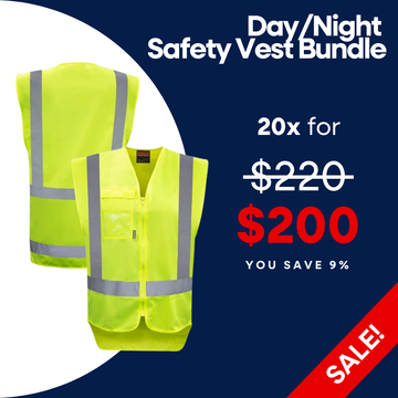 Day/Night Safety Vest Bundle (Yellow) - 20 Units
