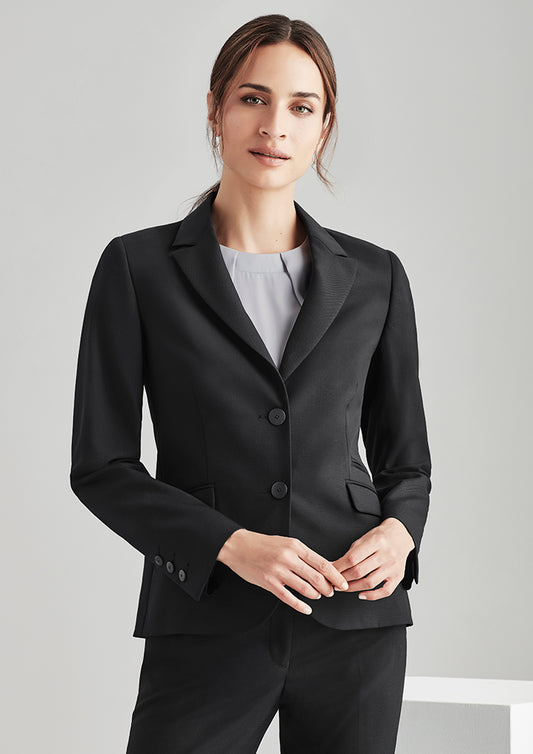 Ladies 2 Button Mid Length Jacket