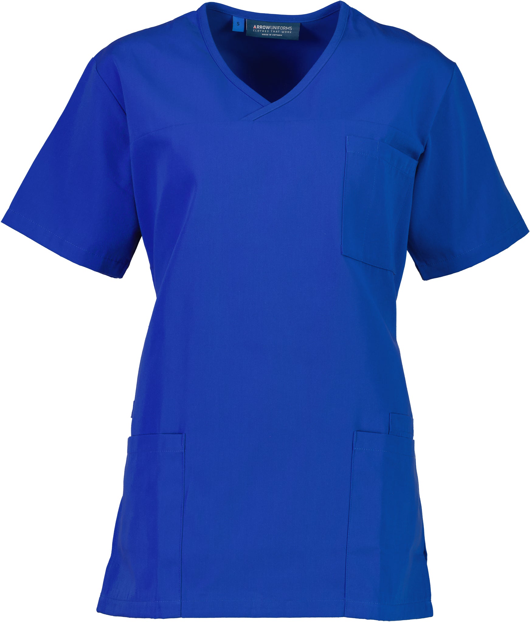 Polycotton Scrub Top - Black