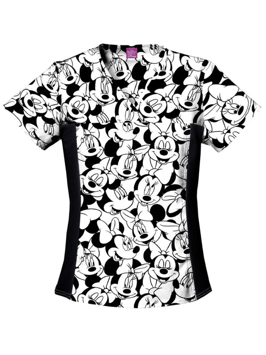 Cherokee Women's V-Neck Panel Top