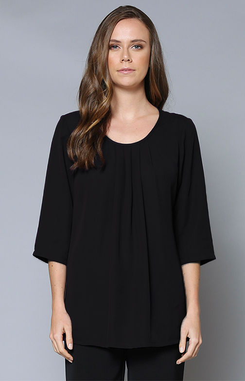 BL107 Pleat Front Sleeve Tunic