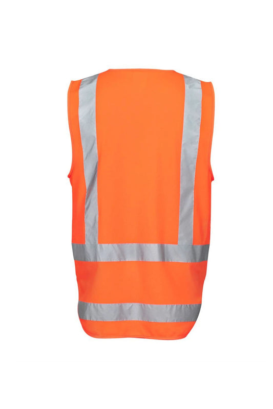 Hi Vis Zip Drop Tail H Pattern (D+N) Vest