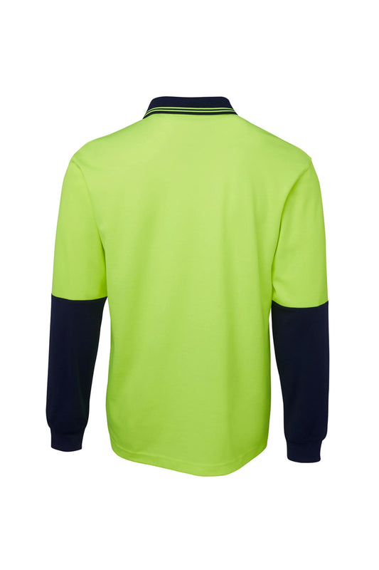 Hi Vis Cotton Back Polo LSL