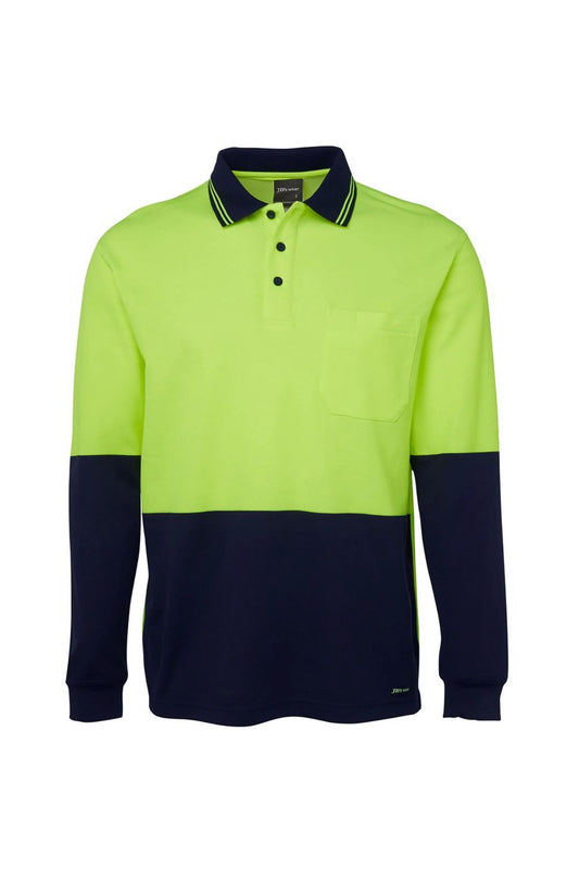 Hi Vis Cotton Back Polo LSL