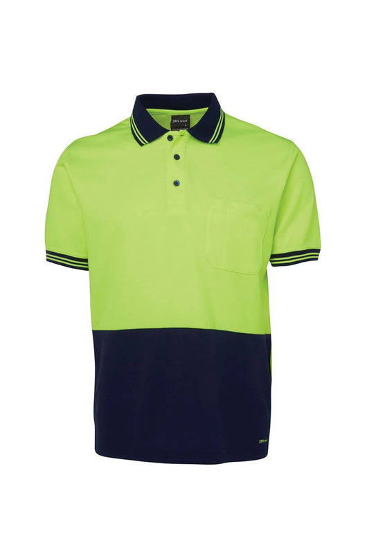 Hi Vis Cotton Back Polo SSL