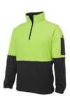 Hi Vis Half Zip Polar Fleece