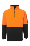 Hi Vis Half Zip Polar Fleece