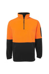 Hi Vis Half Zip Polar Fleece