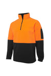 Hi Vis Half Zip Polar Fleece