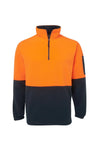 Hi Vis Half Zip Polar Fleece