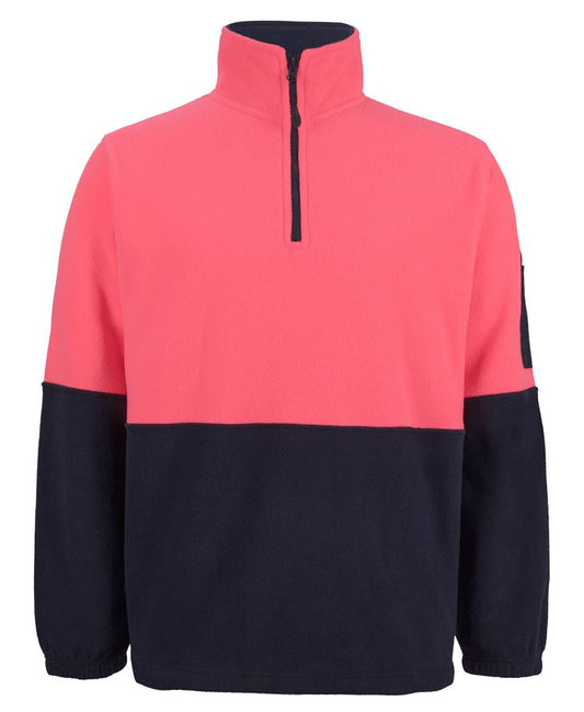 Hi Vis Half Zip Polar Fleece