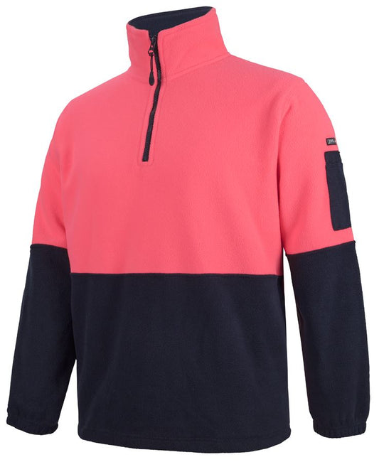 Hi Vis Half Zip Polar Fleece