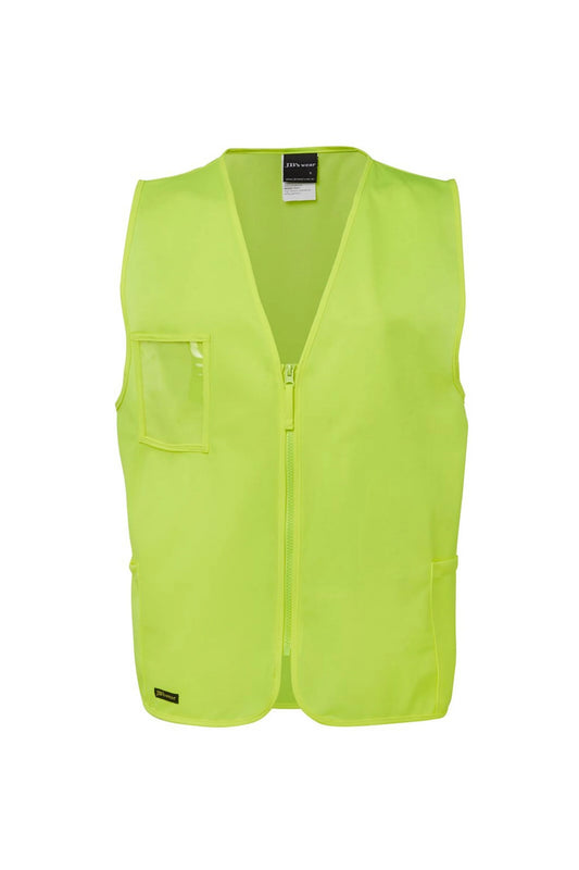 Hi Vis Zip Safety Vest
