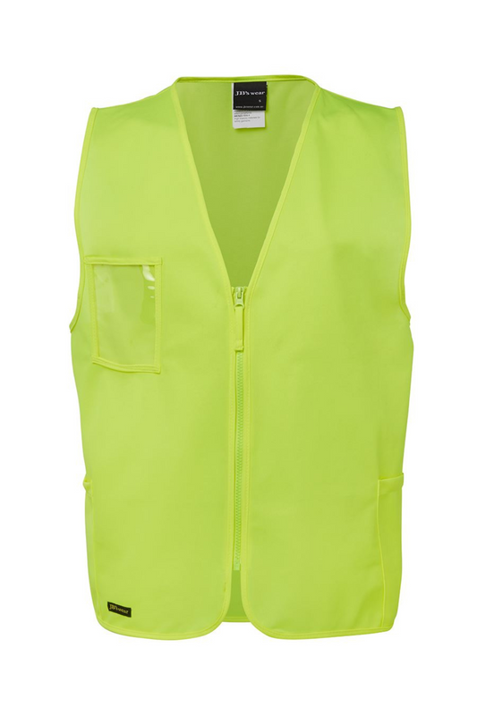 Hi Vis Zip Safety Vest