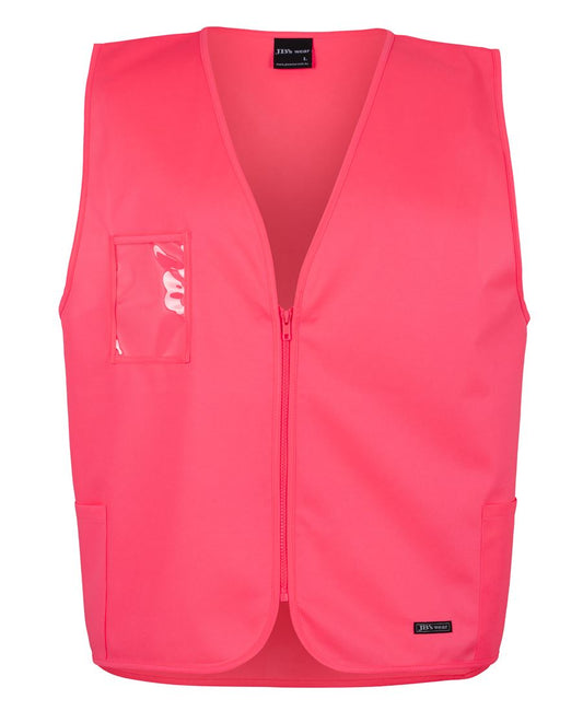 Hi Vis Zip Safety Vest