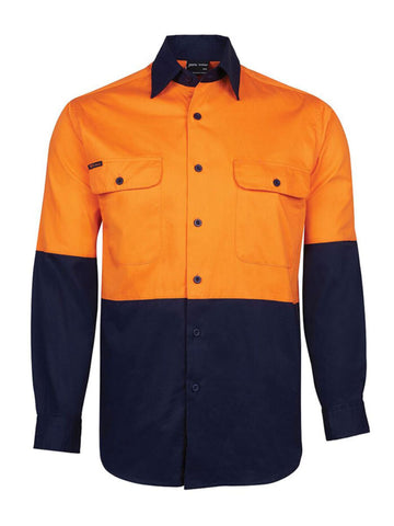 JB's Hi Vis 150g Long Sleeve Work Shirt