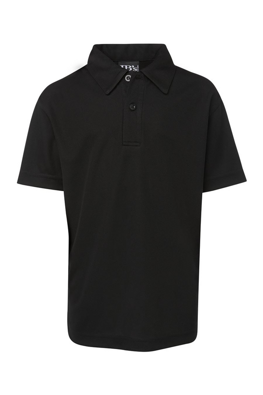 Kids Solid Poly Polo SSL