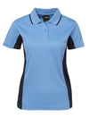 Ladies Contrast Poly Polo SSL