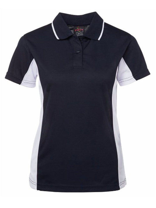 Ladies Contrast Poly Polo SSL
