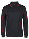 Long Sleeve Piping Polo