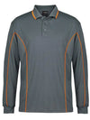 Long Sleeve Piping Polo
