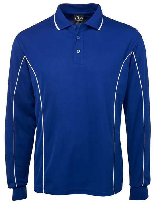 Long Sleeve Piping Polo