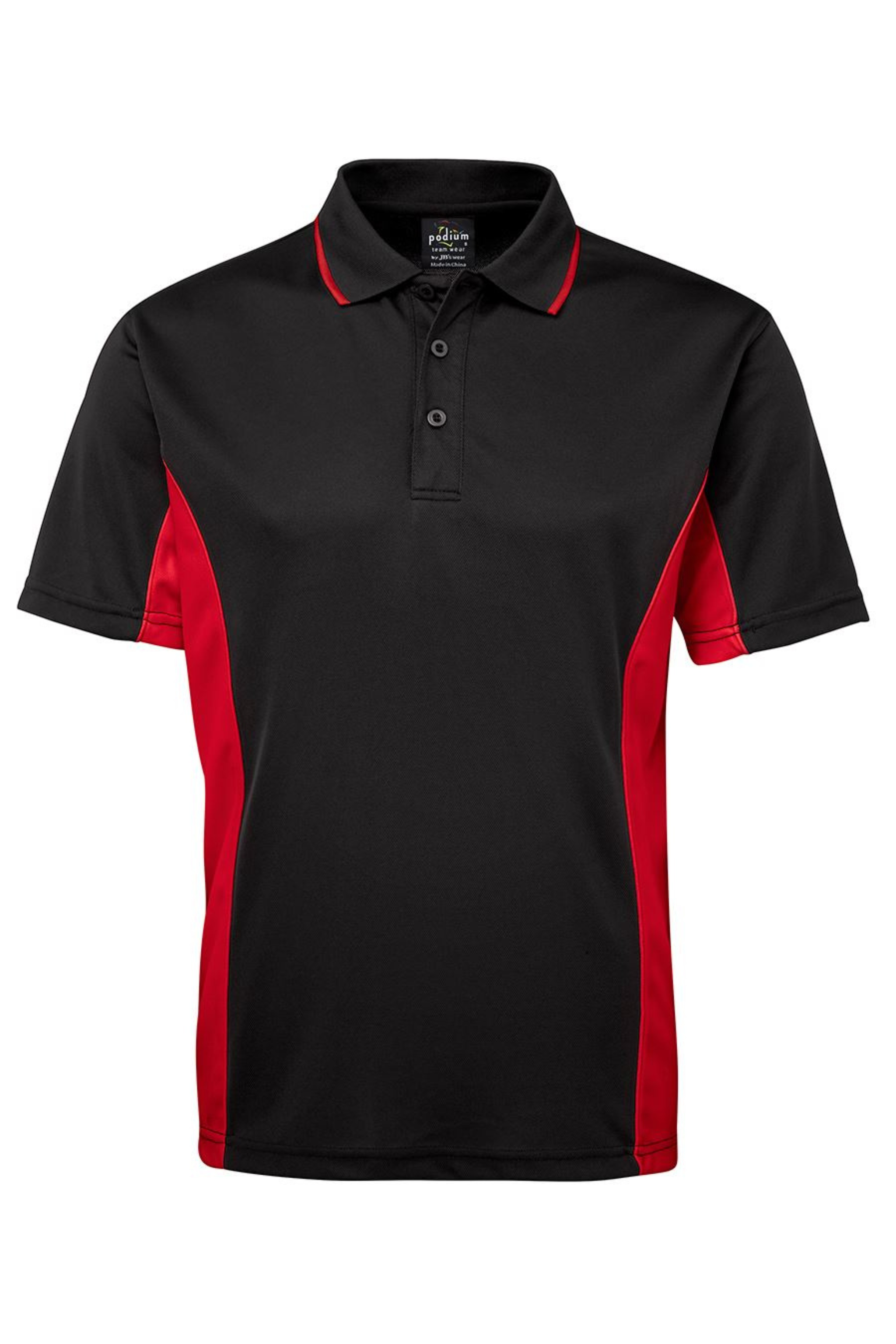 Men's Contrast Poly Polo SSL