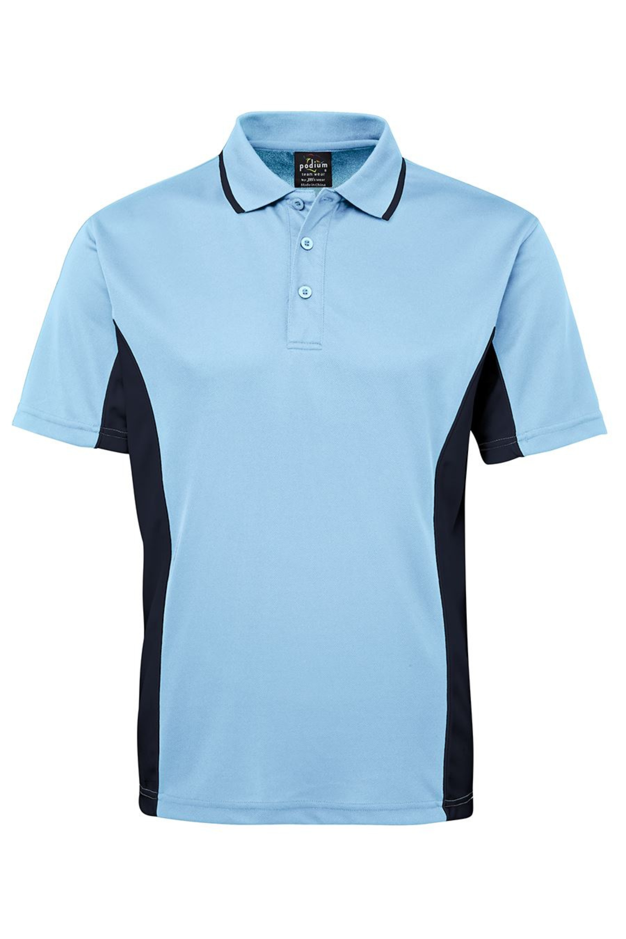 Men's Contrast Poly Polo SSL