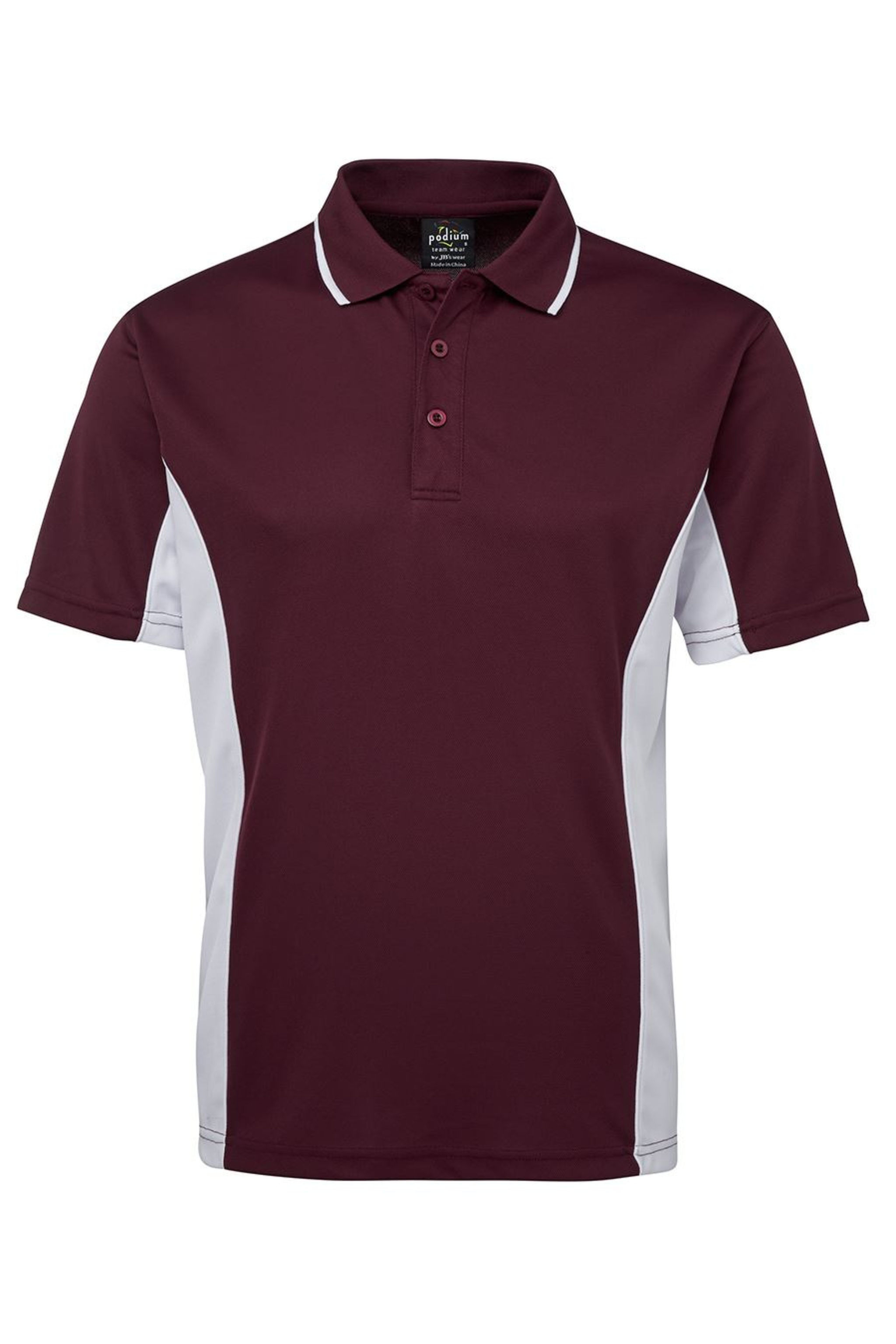 Men's Contrast Poly Polo SSL