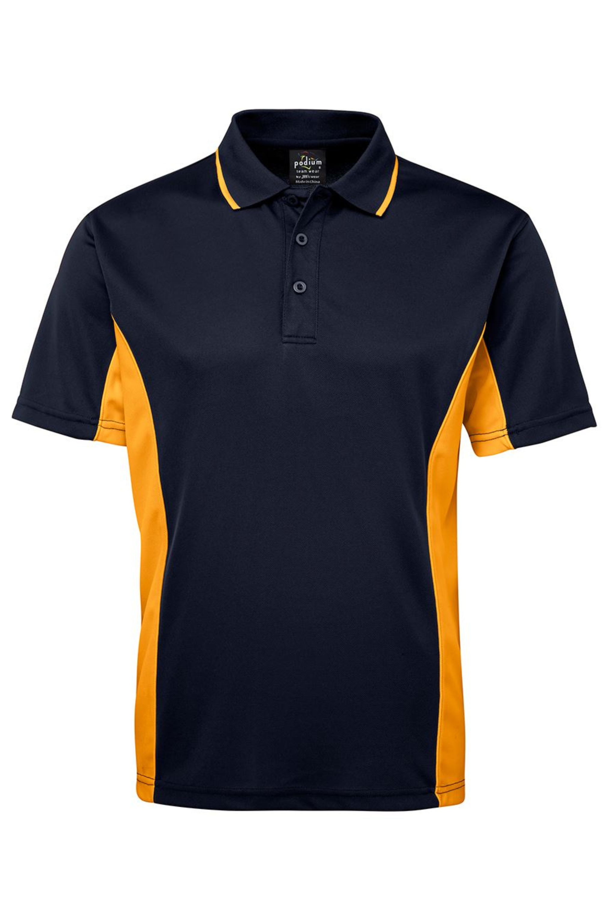 Men's Contrast Poly Polo SSL