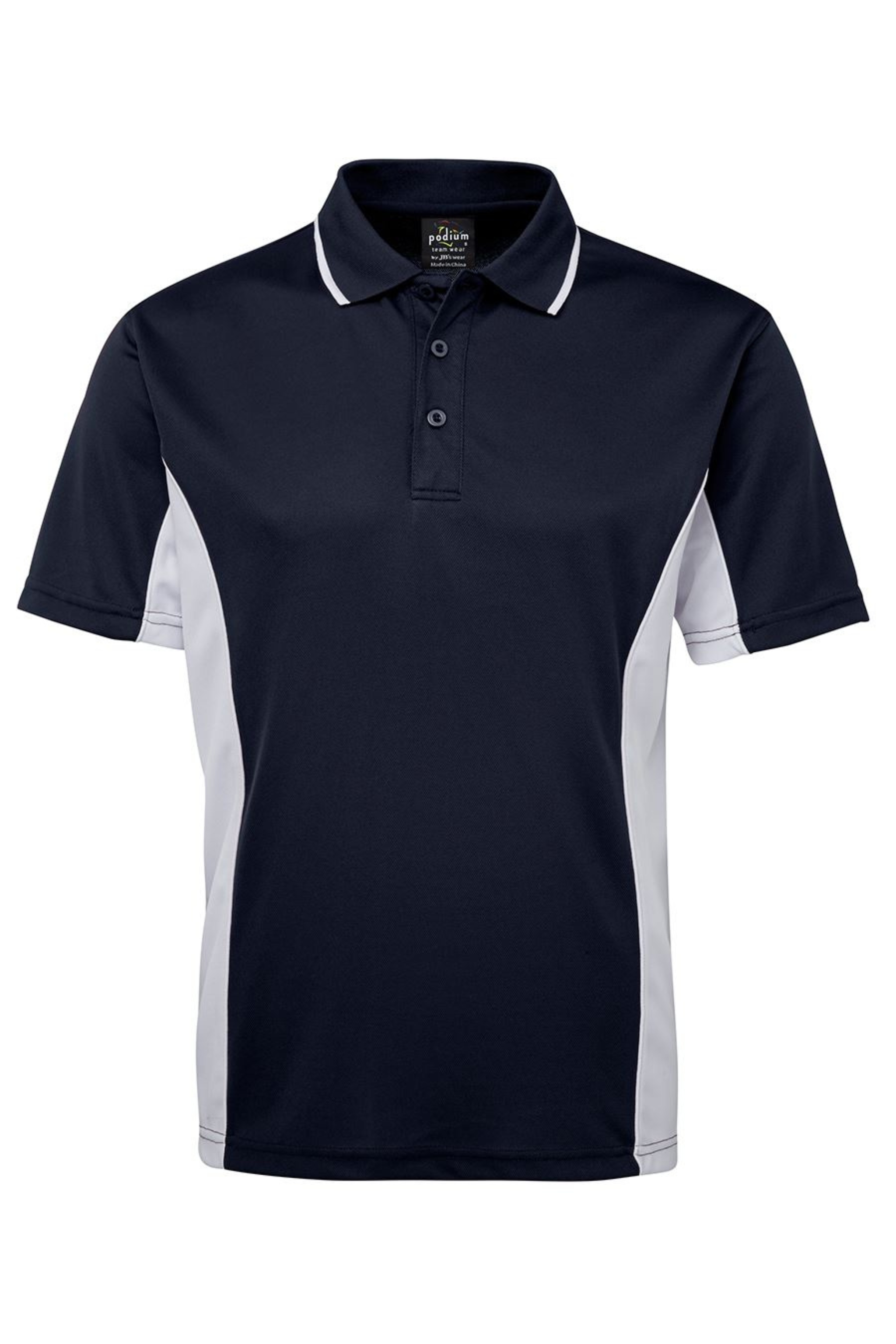 Men's Contrast Poly Polo SSL