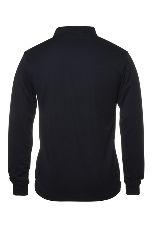 Solid Poly Polo LSL