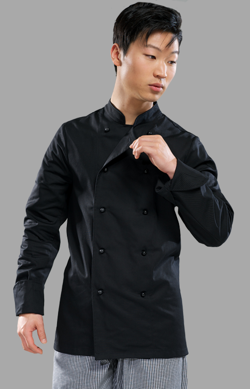 Club II Chefs Long Sleeve Jacket - Black