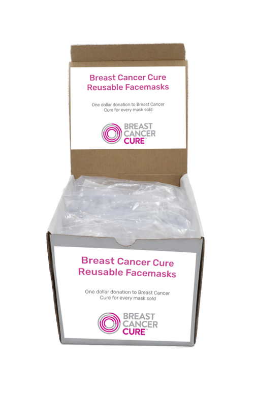 Mask Counter Display - 30 Reusable Breast Cancer Cure Face Mask