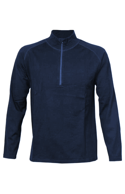 Men's 1/2 Zip Merino - Navy