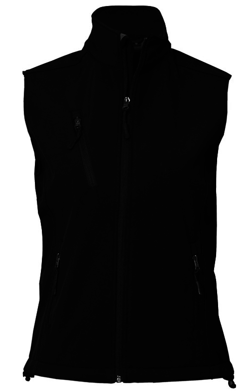 Womens PRO2 Softshell Vest - Black