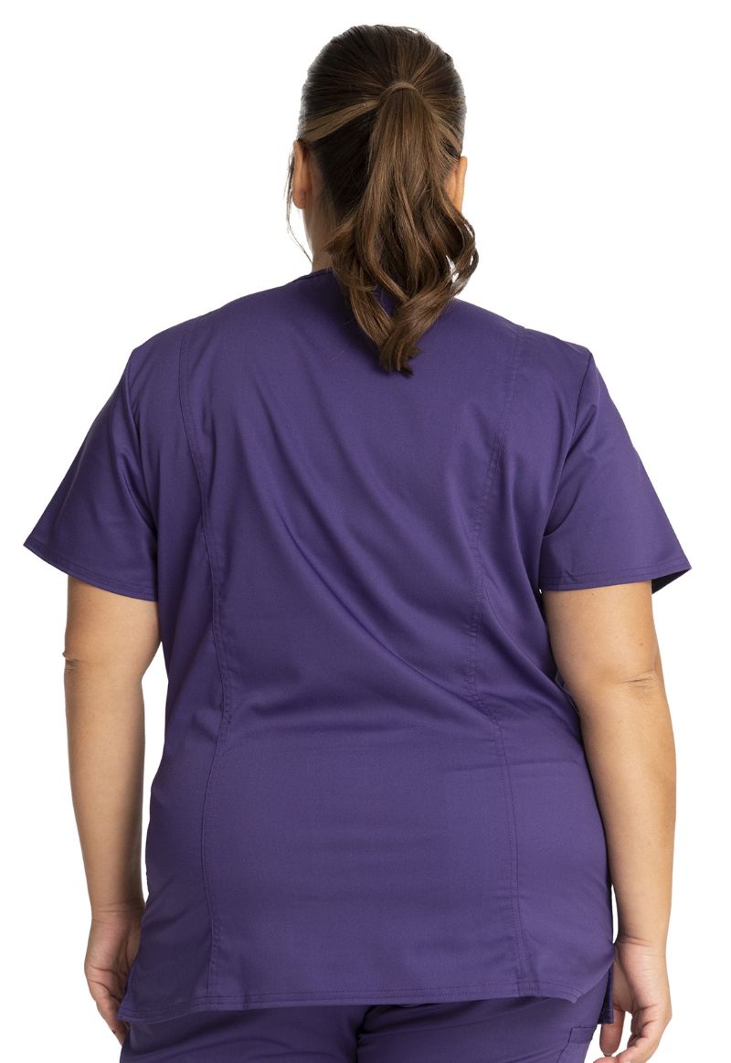 Cherokee Women's WW Revolution V-Neck Top - Grape