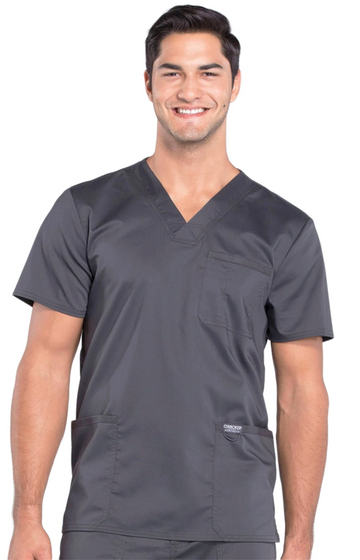 Cherokee Men's WW Revolution V-Neck Top - Pewter