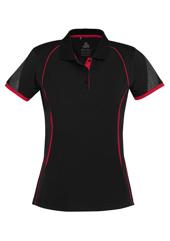 Women's Razor Polo - Navy/Red