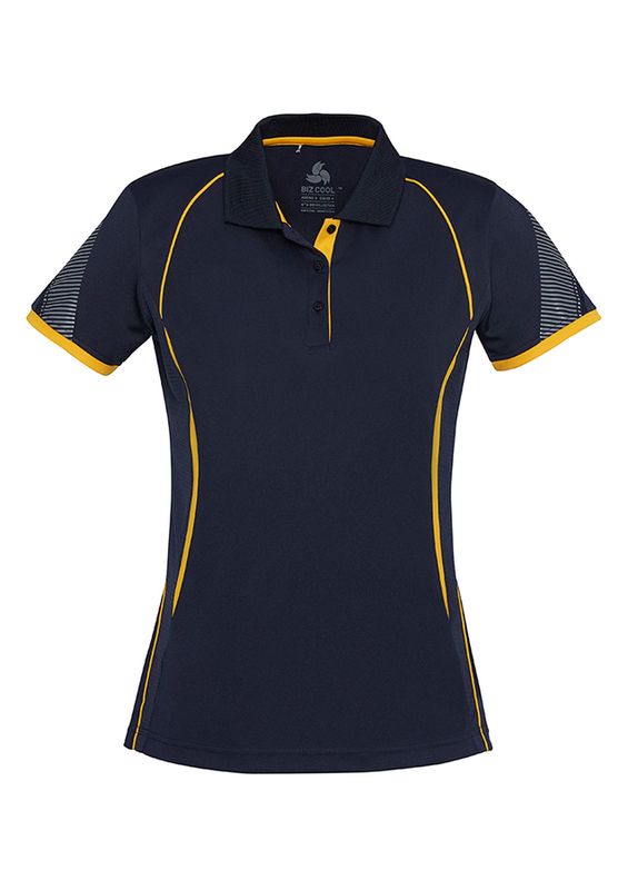 Women's Razor Polo - Navy/White