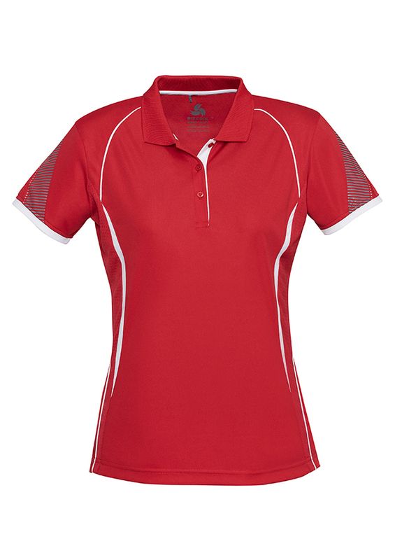 Women's Razor Polo - Black/Red